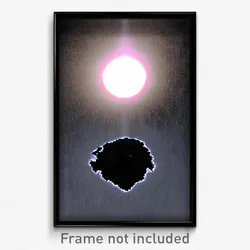 Pixel Art Poster - Black Hole (8 Bit Psychedelic Trippy Weird Video Game Print)