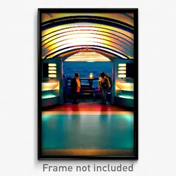 Pixel Art Poster - Conventional Cruise (8 Bit Psychedelic Video Game Print)