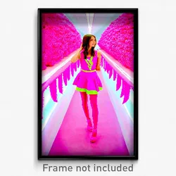 Pixel Art Poster - Pink Staith (8 Bit Psychedelic Trippy Weird Video Game Print)