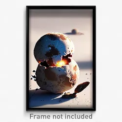 Pixel Art Poster - Tattered Pluto (8 Bit Psychedelic Trippy Video Game Print)