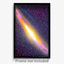 Pixel Art Poster - Negligible Galaxy (8 Bit Psychedelic Trippy Video Game Print)