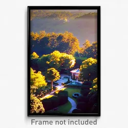 Pixel Art Poster - Dense Estate (8 Bit Psychedelic Trippy Video Game Print)