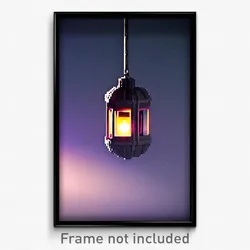Pixel Art Poster - Simple Well (8 Bit Psychedelic Trippy Weird Video Game Print)