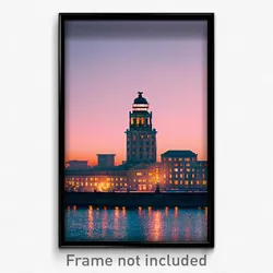 Pixel Art Poster - Flat Berlin (8 Bit Psychedelic Trippy Weird Video Game Print)
