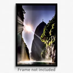 Pixel Art Poster - Cavernous Rio De Janeiro (8 Bit Psychedelic Video Game Print)