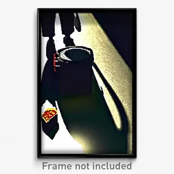 Pixel Art Poster - Shadowy Taco (8 Bit Psychedelic Trippy Video Game Print)