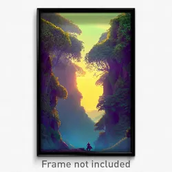 Pixel Art Poster - Important Meander (8 Bit Psychedelic Trippy Video Game Print)