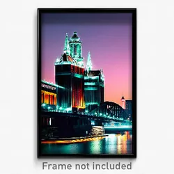 Pixel Art Poster - Nice Cologne (8 Bit Psychedelic Trippy Video Game Print)