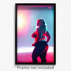 Pixel Art Poster - Curvy Pound (8 Bit Psychedelic Trippy Weird Video Game Print)