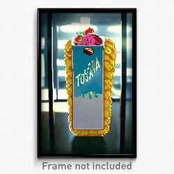 Pixel Art Poster - Vacant Tostada (8 Bit Psychedelic Trippy Video Game Print)