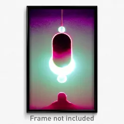 Pixel Art Poster - Huge Ego Death (8 Bit Psychedelic Trippy Video Game Print)