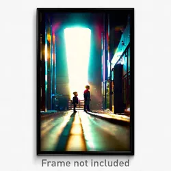 Pixel Art Poster - Alive Coop (8 Bit Psychedelic Trippy Weird Video Game Print)