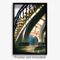 Pixel Art Poster - Terrific Balustrade (8 Bit Psychedelic Video Game Print)