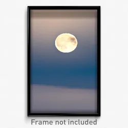 Pixel Art Poster - Swirly Moon (8 Bit Psychedelic Trippy Weird Video Game Print)