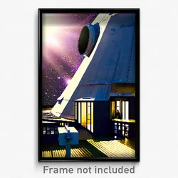Pixel Art Poster - Brisk Observatory (8 Bit Psychedelic Trippy Video Game Print)