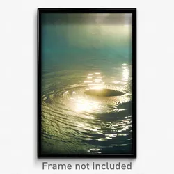 Pixel Art Poster - Watery Earth (8 Bit Psychedelic Trippy Video Game Print)