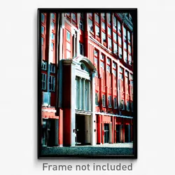 Pixel Art Poster - Uncommon Swedish Architecture (8 Bit Video Game Print)
