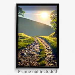 Pixel Art Poster - Peaceful Trail (8 Bit Psychedelic Trippy Video Game Print)
