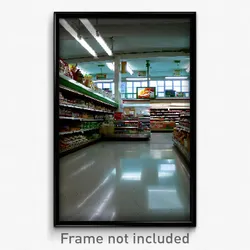 Pixel Art Poster - Neglected Grocery Store (8 Bit Psychedelic Video Game Print)