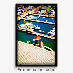 Pixel Art Poster - Upbeat Marina (8 Bit Psychedelic Trippy Video Game Print)
