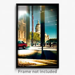 Pixel Art Poster - Clear Paris (8 Bit Psychedelic Trippy Weird Video Game Print)