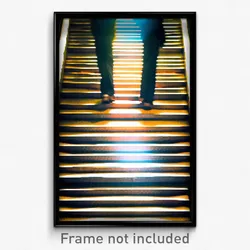 Pixel Art Poster - Meager Stair (8 Bit Psychedelic Trippy Video Game Print)