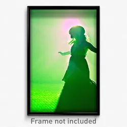 Pixel Art Poster - Green Shadow (8 Bit Psychedelic Trippy Video Game Print)