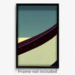 Pixel Art Poster - Warped Parapet (8 Bit Psychedelic Trippy Video Game Print)