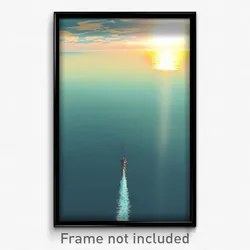 Pixel Art Poster - Uncommon Ocean (8 Bit Psychedelic Trippy Video Game Print)