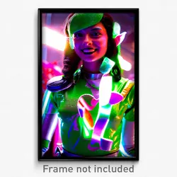 Pixel Art Poster - Fabulous Plastic (8 Bit Psychedelic Trippy Video Game Print)