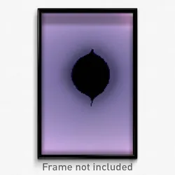 Pixel Art Poster - Wavy Black Hole (8 Bit Psychedelic Trippy Video Game Print)