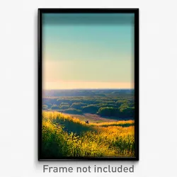 Pixel Art Poster - Natural Prairie (8 Bit Psychedelic Trippy Video Game Print)