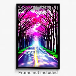 Pixel Art Poster - Thoughtful Avenue (8 Bit Psychedelic Trippy Video Game Print)