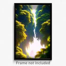 Pixel Art Poster - Dense Fells (8 Bit Psychedelic Trippy Weird Video Game Print)