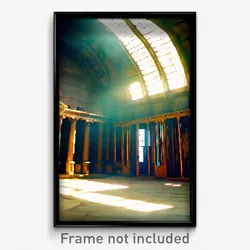 Pixel Art Poster - Old Chamber (8 Bit Psychedelic Trippy Weird Video Game Print)