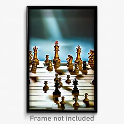 Pixel Art Poster - Outlandish Chess (8 Bit Psychedelic Trippy Video Game Print)
