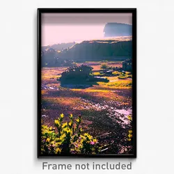 Pixel Art Poster - Abandoned Land (8 Bit Psychedelic Trippy Video Game Print)