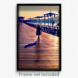 Pixel Art Poster - Important Boardwalk (8 Bit Psychedelic Video Game Print)