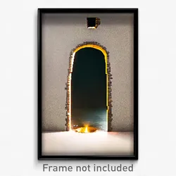 Pixel Art Poster - Memorable Bolt Hole (8 Bit Psychedelic Video Game Print)