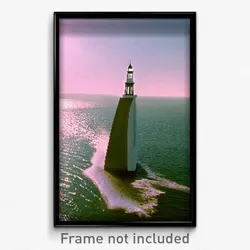 Pixel Art Poster - White Firth (8 Bit Psychedelic Trippy Weird Video Game Print)