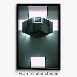 Pixel Art Poster - Gray Cdmx (8 Bit Psychedelic Trippy Weird Video Game Print)