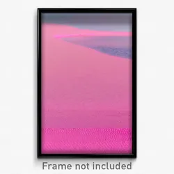 Pixel Art Poster - Pink Sandbar (8 Bit Psychedelic Trippy Video Game Print)