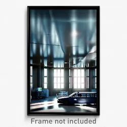 Pixel Art Poster - Wide Hospital (8 Bit Psychedelic Trippy Video Game Print)