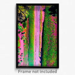 Pixel Art Poster - Unknown Trail (8 Bit Psychedelic Trippy Video Game Print)