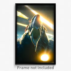 Pixel Art Poster - Huge Pike (8 Bit Psychedelic Trippy Weird Video Game Print)