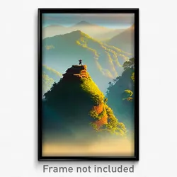 Pixel Art Poster - Adorable Ridge (8 Bit Psychedelic Trippy Video Game Print)