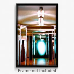 Pixel Art Poster - Stunning Mirror (8 Bit Psychedelic Trippy Video Game Print)