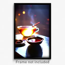 Pixel Art Poster - Unknown Hot Tea (8 Bit Psychedelic Trippy Video Game Print)
