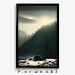 Pixel Art Poster - Humble Gully (8 Bit Psychedelic Trippy Video Game Print)