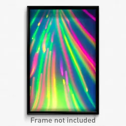 Pixel Art Poster - Glitchy Channel (8 Bit Psychedelic Trippy Video Game Print)
